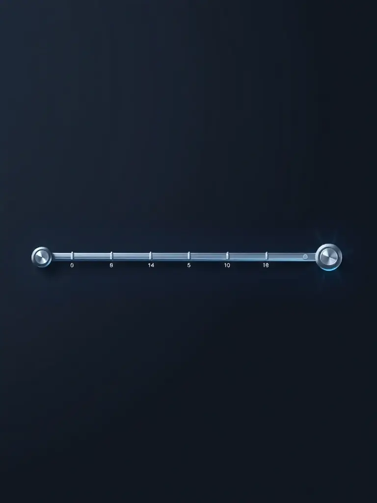 A visual representation of a loan term slider, showcasing the range from 6 to 48 months.